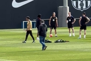 博鱼-有望复出！奥尔莫参加巴萨今日合练